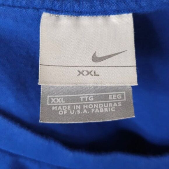Vintage Nike T Shirt Mens Size 2XL Blue Y2K Streetwear - Picture 4 of 5